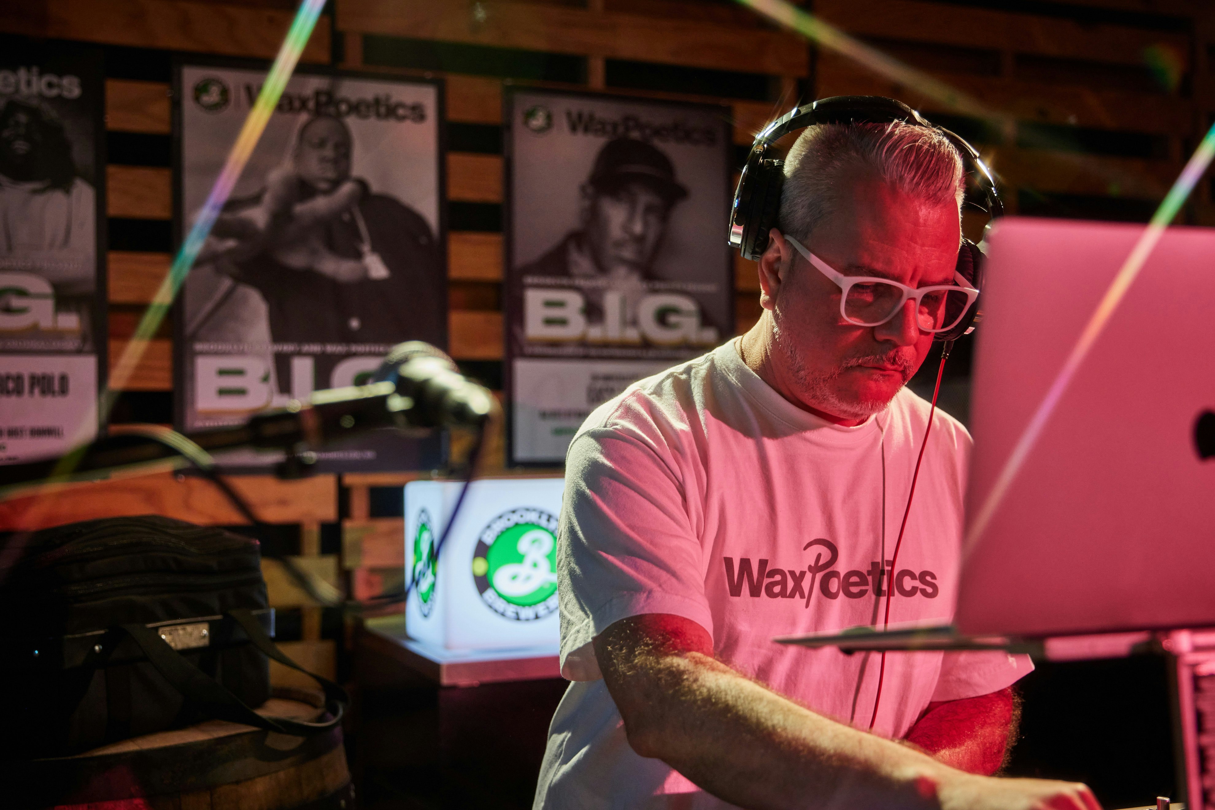 Monk-One DJ set at Brooklyn Brewery. Photo by Chris Caro/CMMN CNTRL.